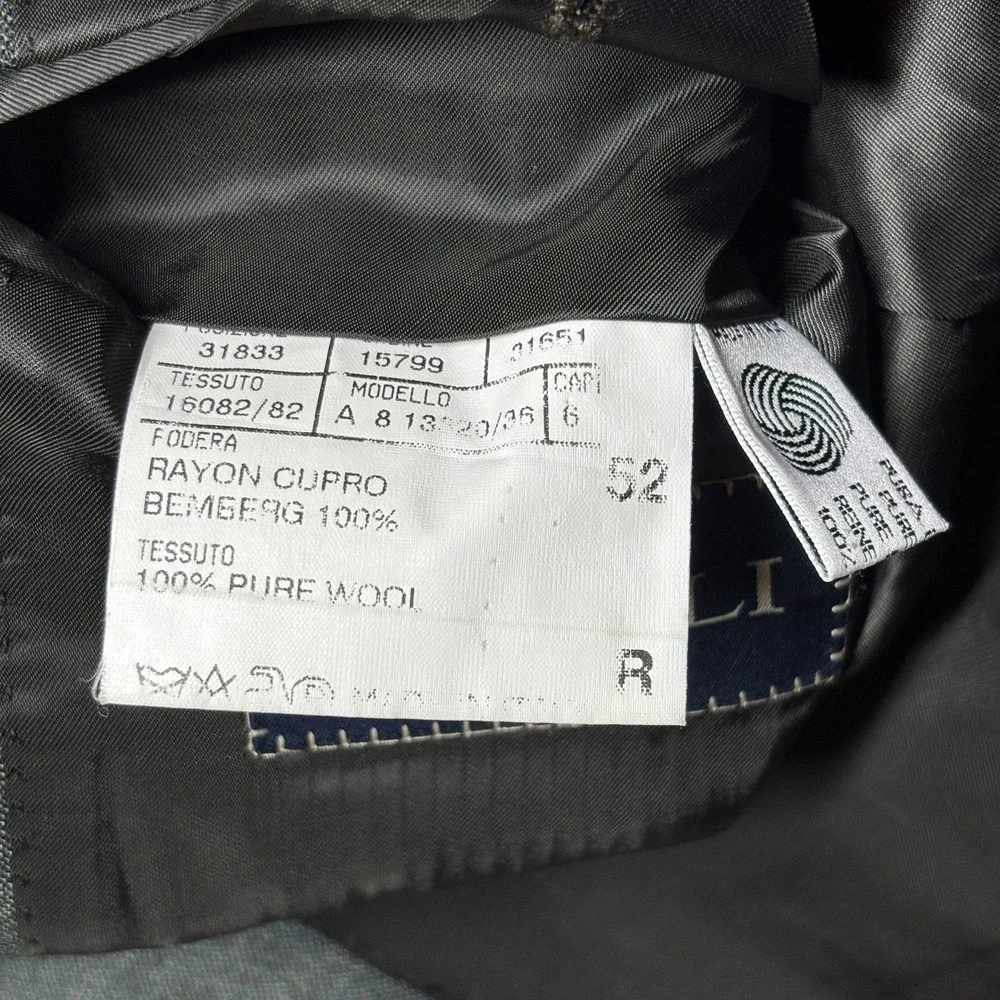 Canali Blazer Mens 52R EU 42R US Green Sportcoat Wool Made‎ In Italy